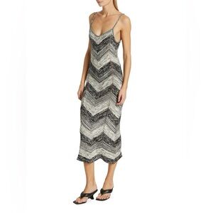 Proenza Schouler Black and White Midi Dress